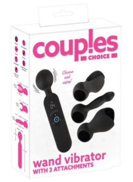 Wand Vibrator with 3 Attachments